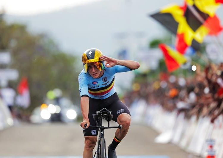 Evenepoel Dominates Time Trial to Secure Third Consecutive World Title